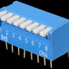 Piano dip switch, 8-pin