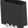 Pin header, 3 pole, pitch 3.81 mm, straight, black, 2-178313-5