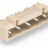 Pin header, 3 pole, pitch 7.5 mm, angled, light gray, 721-833/001-040