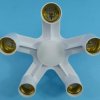 ADAPTOR ROZGAŁĘŹNIK E-27->5xGN.E-27