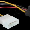 60121 Molex 4 Pin plug > SATA 15 Pin jack 90°