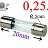 0,25A bezpiecznik szklany zwłoczny; 5x20mm
