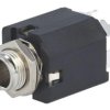 Złącze Jack 6,3mm, żeńskie, gniazdo, proste, stereo ACJS-MV-5