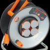 9192330100 Cable reel SteelCore RN, 33 m, 4x earthed socket, steel, BGI 608