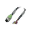 Phoenix Contact 1554775 Sensor/Actuator Cable 12P M12 1.5m PVC Black