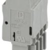 Plug, spring balancer connection, 0.08-4.0 mm², 4 pole, 24 A, 6 kV, gray, 3040287