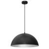 Lampa Wisząca Beta Black/White 1Xe27 45Cm Mlp8955 Milagro