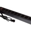 Listwa zasilająca rack 19 cali PDU gniazdo 9 x IEC320 C13 wtyk IEC320 C14