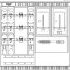 Przetwornik i szafka pomiarowa Hager ZAW102AH1, 1110 mm x 1005 mm x 315 mm, 1 szt.