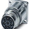 Surface mount socket, 5 pole, crimp connection, straight, 44423076
