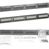 Patch panel RACK 19 kat.6 24p UTP 1U czarny
