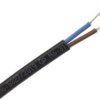 Sieciowy kabel zasilający 2 Core Polichlorek winylu PVC Sheath Czarny 5.34mm od , 300 V