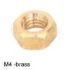 M4 plain brass hex nut