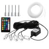 Podświetlenie samochodu LED 12V światłowód pilot zestaw, wnętrza kabiny taśma EL WIRE