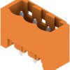 Pin header, 3 pole, pitch 5.08 mm, straight, orange, 1146750000