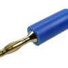 Wtyk bananowy; 2mm; 25.203.5; niebieski; 26,5mm; lutowany; 10A; 60V; mosiądz złocony; PE; Amass; RoHS