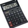 Canon AS-1200 Kalkulator stołowy czarny Wyświetlacz: 12 energią słoneczną, bateryjne (S x W x G) 119 x 37 x 177 mm
