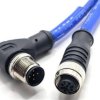 Mueller Electric C5BC82M010 Złącze czujnika/aktuatora M12 złącze męskie kątowe, złącze żeńskie proste 10 m Ilość pinów: