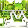 2-pin ground carrier terminal block, for DIN-rail 35 x 15 and 35 x 7.5, green-yellow