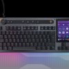 TBK-2004-02-DE Gaming-Tastatur, USB, RGB, mit Display, schwarz, DE