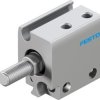 Siłownik kompaktowy skok: 5mm Festo Ø 10mm dwustronnego działania Action ADN-S-10-5-A