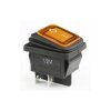 Przełącznik klawisz podś. hermet.12V-24V 16A 2-poz 2-tory 2xNO żółty KCD2Y-12VDC 16A / 8979