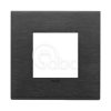 Ramka ozdobna 2M metal szczotkowany czarny, 22642.13