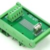 CZH-LABS DIN Rail Mount USB Type A Female Vertical Jack Module Board.
