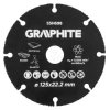 Tarcza tnąca drewno i PCV 125x22.2 Graphite 7020