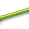Heatshrink tubing, 3:1, (24/8 mm), PO, radiation crosslinked, yellow/green, 333-32407