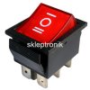 Przełącznik koł. ON/OFF/ON IRS-203 12V szer. czerw
