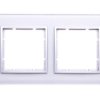Berker/B.7 Glas Ramka podwójna szkło pozioma szklana aluminium złoty 10126414