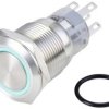 TRU COMPONENTS TC-10090936 Przycisk wandaloodporny LAS1-AGQ-11E/B/24V/S, 20 mm, 250 V/AC, 3 A, 1 szt.