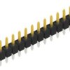 Pin header, 12 pole, pitch 2.54 mm, straight, black, 10047927