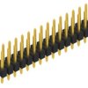 Pin header, 30 pole, pitch 2.54 mm, straight, black, 10055169