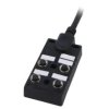 Rozgałęźnik, PIN: 5, wejście: 4 x M12 gniazdo żeńskie, na przewodzie 5m, 24V, 2A DB12-5A4CAB-DPS7B05