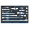 Draper 63530 Ext Bar, Uni Joint & Socket Conv Set 1/4 Drawer EVA InsertTray 16Pc