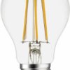 LED lamp, E27, 6 W, 806 lm, 240 V (DC), 240 V (AC), 2700 K, clear, warm white, E, FA276CL
