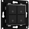 Shelly Shelly Wall switch 4 - black Przycisk ścienny