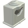 Grip ISO clamp, 1-fold, max. bundle Ø 24 mm, PS, light gray, self-adhesive, (L x W x H) 35 x 22 x 44 mm, 2105039
