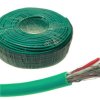 Przewód mikrofonowy 2C+ekran 6mm stereo zielony (5mb)