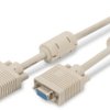 Extension cable, 15 m, HD-D-SUB plug, 15 pole to HD-D-SUB socket, 15 pole, AK-310203-150-E