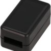 ABS miniature enclosure, (L x W x H) 35 x 20 x 15 mm, black (RAL 9005), IP54, 1551USB1BK
