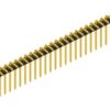 Pin header, 30 pole, pitch 2 mm, angled, black, SLY308230G