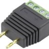Złącze męskie laboratoryjne Conrad Components złącze męskie proste Średnica pina: 2 mm czarny 93013c1127 1 szt.