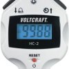 Licznik ręczny cyfrowy Voltcraft HC-2, wyświetlacz LCD, 4 cyfry, zakres 0 - 9999, szary