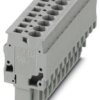 Plug, spring balancer connection, 0.08-6.0 mm², 12 pole, 32 A, 8 kV, gray, 3043006