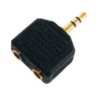 Przejściówka wtyk Jack 3,5mm stereo na 2 x gniazdo 3,5mm stereo