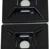 Mocowanie opaski kablowej samoprzylepne, 28.6mm x 28,6 mm, kolor: Czarny, 10-szt., RS PRO