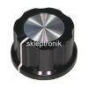 Gałka potencjometru GBC30 30mm na oś 6mm czarna